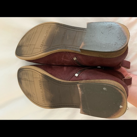 Franco Sarto Keegan Booties Boots Side Zipper - Picture 6 of 8